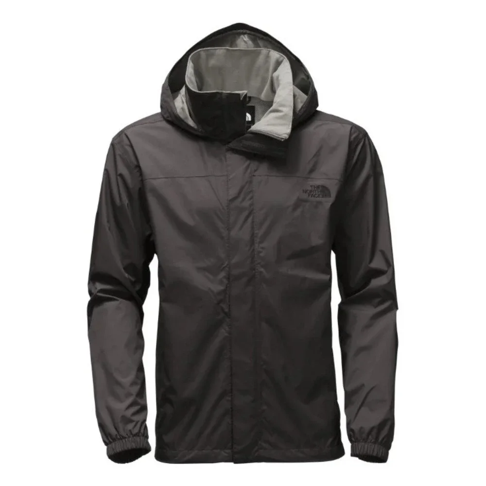 The North Face Resolve Jacket Waterproof Hooded Windbreaker Asphalt Medium
